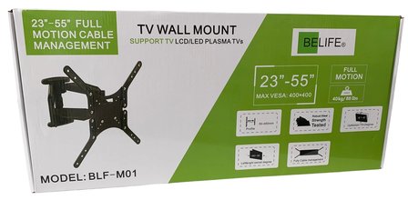 BELIFE BLF-M01 - TV Muurbeugel 23-55 inch tot 40 kg