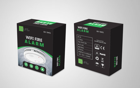BELIFE SMS-1 - Slimme Rookmelder - Smoke Sensor - Smart Rookmelder 