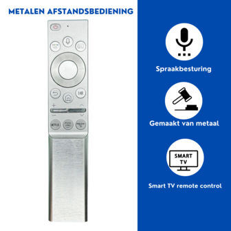Alternatieve Samsung BN59-01300J afstandsbediening met microfoon - Metalen afstandsbediening