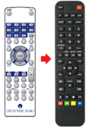 Cambridge Audio RC-DVD55-57A / DVD55 afstandsbediening 