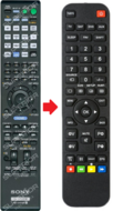 Alternatieve Sony RM-AAP102 afstandsbediening 