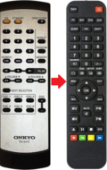 Alternatieve Onkyo RC-777C / RC-547C afstandsbediening  - Gescikt voor: DX-C390