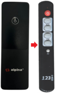 Vervangende Alpina Heater Terrasverwarmer afstandsbediening 