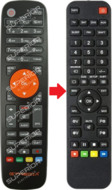 Alternatieve GTMEDIA TV Receiver afstandsbediening 