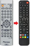 Alternatieve Pioneer VXX2865 | VXX2866 | VXX2913 | VXX2914  afstandsbediening