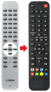 Afstandsbediening geschikt voor YAMAHA CD-C600 | CD-S300 | CDC600