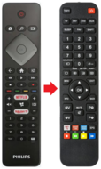 Afstandsbediening geschikt voor PHILIPS 32PFS690512 | 32PHS6605/12 | 32PHS660512