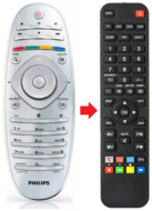 Afstandsbediening geschikt voor PHILIPS 37PFL9606K02 | 37PFL9606M/08