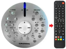Afstandsbediening geschikt voor GRUNDIG OVATION2I