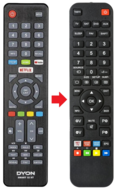 Afstandsbediening geschikt voor DYON MOVIE-SMART-32-XT-V3 | MOVIESMART32XTV3