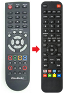 Afstandsbediening geschikt voor AVERMEDIA AVERTV-CAPURE-HD | AVERTVCAPUREHD