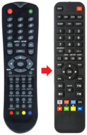Afstandsbediening geschikt voor SANSUI TV252LED