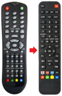 Afstandsbediening geschikt voor SANSUI TV222LED