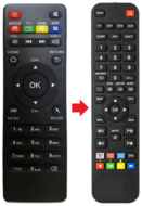 Afstandsbediening geschikt voor AKAI ANDROID-TV-BOX