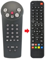 Afstandsbediening geschikt voor PHILIPS 20PT155B/00 | 20PT155B/13 | 20PT155B00