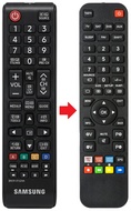 Afstandsbediening geschikt voor SAMSUNG UE32M4000AWXXN | UE32N4000AKXXU | UE32N4000AKXZT
