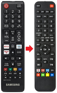 Afstandsbediening geschikt voor SAMSUNG UE32T4300