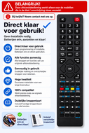 Vervangende afstandsbediening voor Medion 50034510 | E73009 | MSN 5003 4510