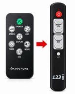 Afstandsbediening geschikt voor Coolhome CF2206 / CF2205