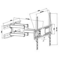 Maclean Brackets MC-760 - TV Muurbeugel 26-55 inch tot 30 kg