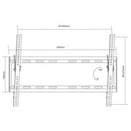 Maclean Brackets MC-605N - TV Muurbeugel 37-70&quot; inch tot 55kg - Zwart