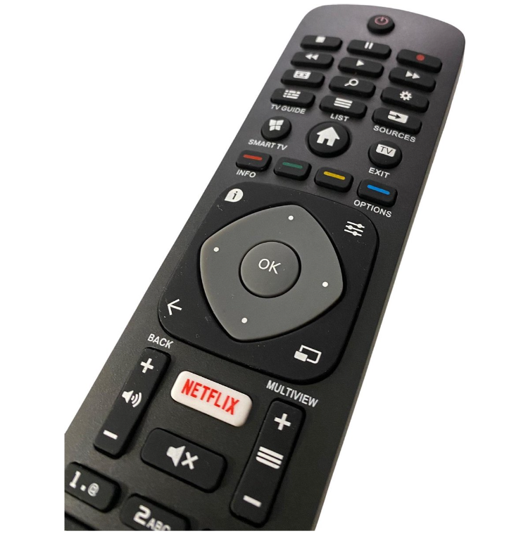 heerlijkheid ei graan Universele Philips Smart TV afstandsbedeining ( met Netflix Toets) -  123Afstandsbediening