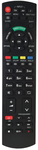 Telecomando Sostitutivo Aurabeam Per TV Panasonic TX-55EXW604S – Programmazione Richiesta, Batterie Non Incluse, Garanzia 1 Anno