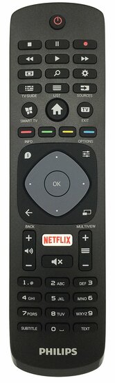 Originele Philips afstandsbediening voor Philips smart tv's met Netflix & smart tv toets