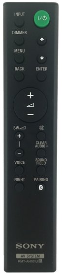 Sony RMT-AH101U afstandsbediening