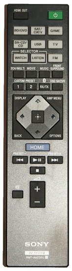 Sony RMT-AA230U afstandsbediening
