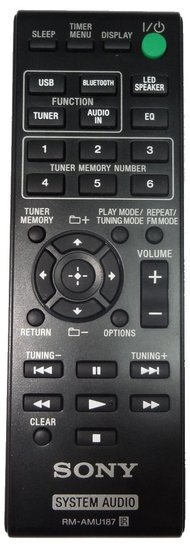 Sony RM-AMU187 afstandsbediening