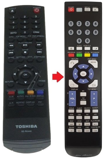Toshiba SE-R0440 afstandsbediening