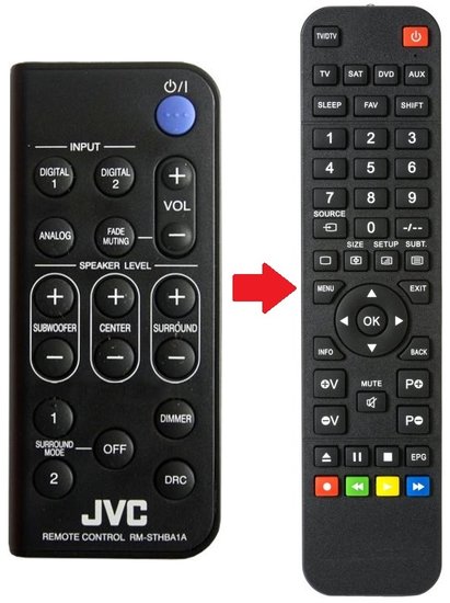 JVC RM-STHBA1A afstandsbedeining