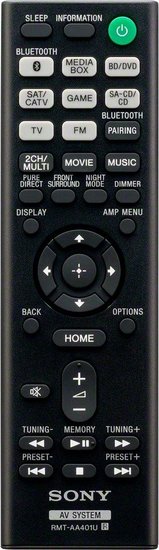 Sony RMT-AA401U afstandsbediening