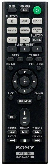 Sony RMT-AA400U afstandsbediening