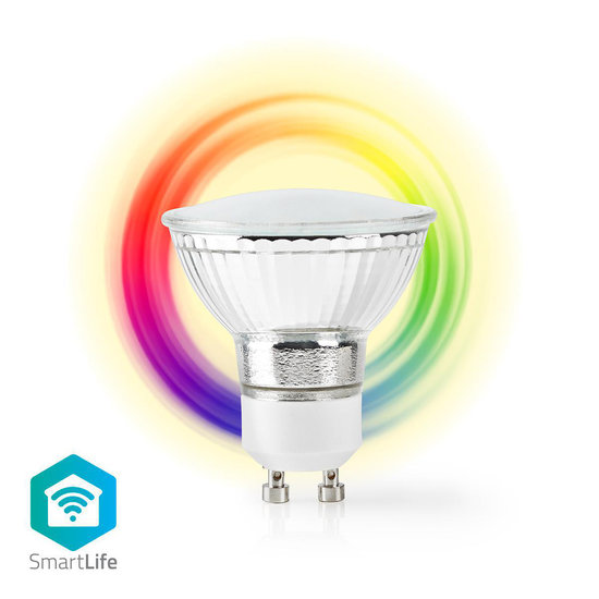 Wi-Fi Smart LED-Lamp | Full-Colour en Warm Wit | GU10 | RGB | 360 LUMEN